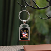 American Veteran Zinc Alloy Keychain